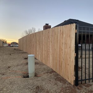 Metal To Wood Fence